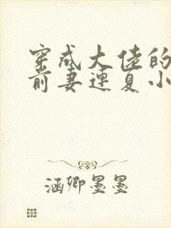 穿成大佬的病弱前妻连夏小说