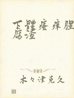 下体瘙痒腥臭豆腐渣