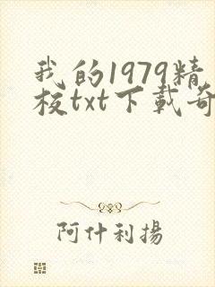 我的1979精校txt下载奇书网