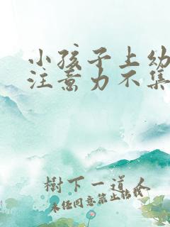 小孩子上幼儿园注意力不集中怎么办