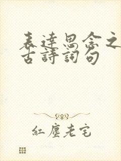 表达思念之情的古诗词句