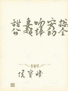 甜妻吻安总裁老公超棒的全文免费