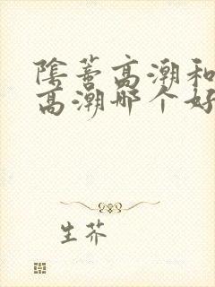 阴蒂高潮和阴道高潮哪个好