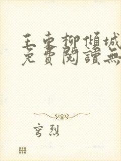 王东柳倾城小说免费阅读无弹窗