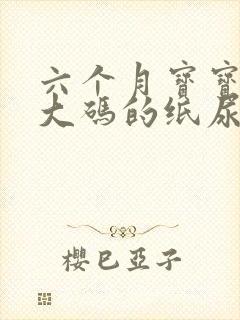 六个月宝宝穿多大码的纸尿裤