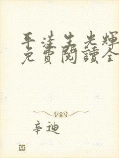 平淡生光辉小说免费阅读全文最新章节