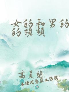 女的和男的搞基的视频