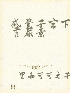 感觉子宫下坠总有尿意