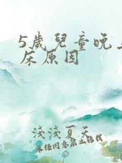 5岁儿童晚上尿床原因