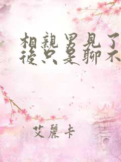 相亲男见了一面后只是聊不约