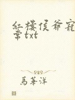 红楼侯爷宠妻日常txt