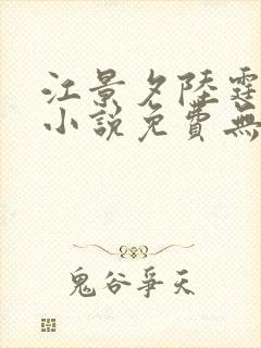 江景夕陆霆佑的小说免费无弹窗