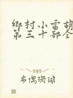 乡村小雷胡秀英第三十部全文