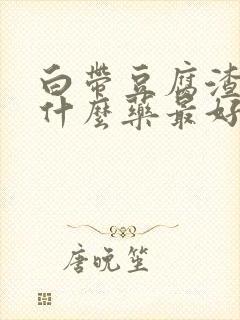 白带豆腐渣状吃什么药最好