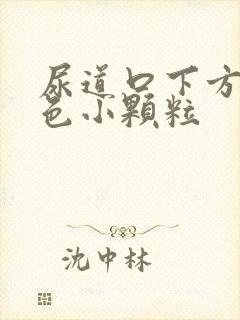 尿道口下方有白色小颗粒