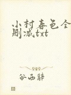 小村春色全本无删减txt