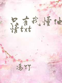 只有我懂他的柔情txt