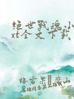 绝世战魂小说txt全文下载