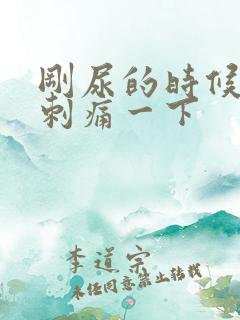 刚尿的时候有点刺痛一下