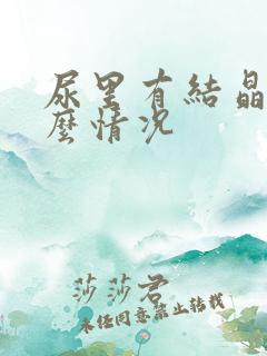 尿里有结晶是什么情况