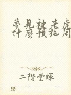 梦见被老虎追是什么预兆周公解梦