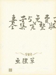 妻子5免费高清全集完整版在线观看