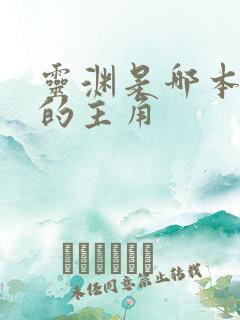 灵渊是哪本小说的主角