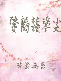 陈诚林瑶小说免费阅读全文最新章节