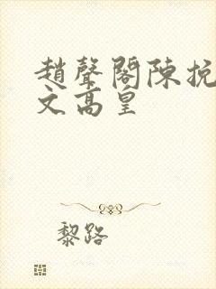 赵声阁陈挽同人文高皇