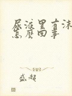 尿液里有沫子是怎么回事