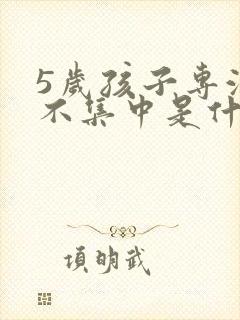 5岁孩子专注力不集中是什么原因