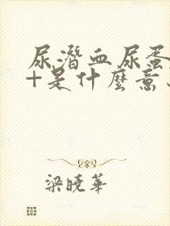 尿潜血尿蛋白2+是什么意思