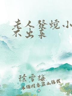 老人发烧小便尿不出来