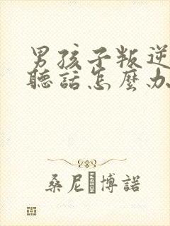 男孩子叛逆期不听话怎么办