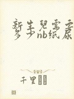 新生儿需要准备多少nb纸尿裤