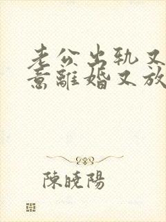 老公出轨又不愿意离婚又放不下小三