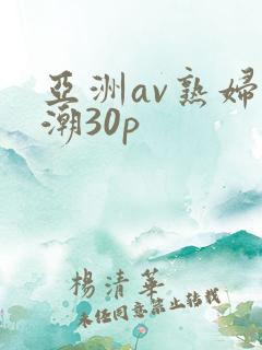 亚洲av熟妇高潮30p