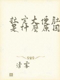 拉完大便肚子胀是什么原因