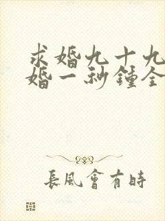 求婚九十九次离婚一秒钟全集播放