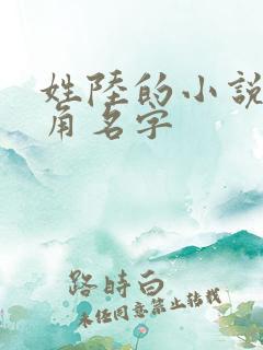 姓陆的小说女主角名字