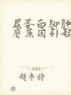 尿蛋白脚肿是什么原因引起的