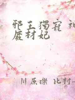 邪王独宠 神医废材妃