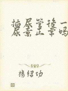 插尿管后一直有尿意正常吗