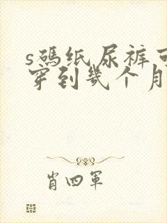 s码纸尿裤可以穿到几个月