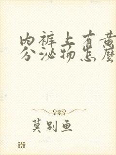 内裤上有黄红色分泌物怎么回事