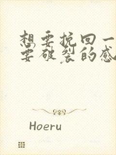 想要挽回一段快要破裂的感情