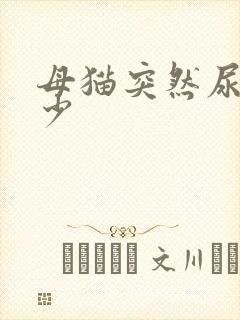 母猫突然尿频尿少