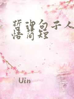 哲理句子人生感悟简短