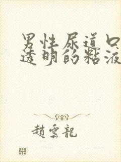 男性尿道口流出透明的粘液怎么回事