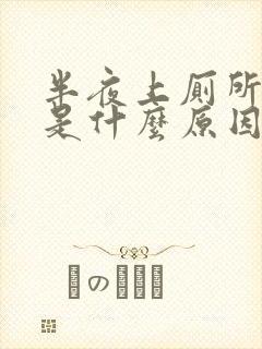 半夜上厕所频繁是什么原因